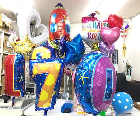 1~0 彩色雙面印刷數字 - MR.Balloon 氣球先生派對商城