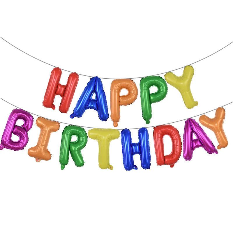 Happy Birthday 繽紛生日字母/共9款 - MR.Balloon 氣球先生派對商城